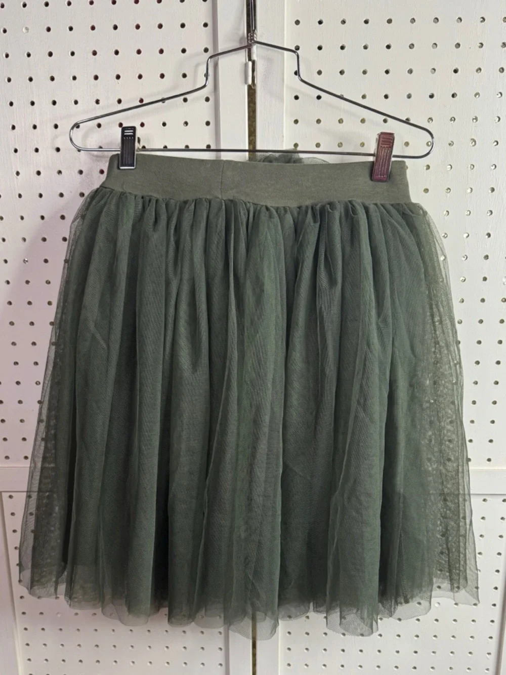 Matilda Jane Olive Green Tulle Skirt Girls Size 16 Layered Fairy Ballet Girlie